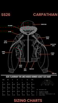 Image 2 of SS26 ‘Slavonian’ Fur Lined Hooded Bomber Jacket 