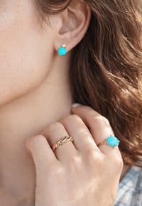 Image 5 of Victorian Turquoise Cabochon Ring