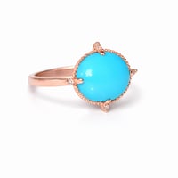 Image 2 of Victorian Turquoise Cabochon Ring