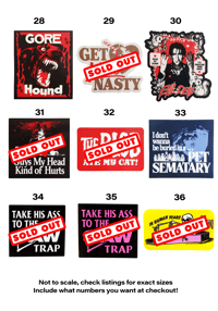 Image 5 of  Build Your Own Horror Sticker Pack Bundle