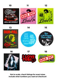 Image 3 of  Build Your Own Horror Sticker Pack Bundle