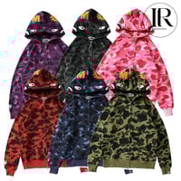 Image 1 of BAPE Zip-Up Camo Hoodie