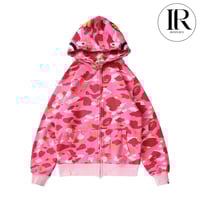 Image 2 of BAPE Zip-Up Camo Hoodie