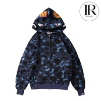 Image 4 of BAPE Zip-Up Camo Hoodie