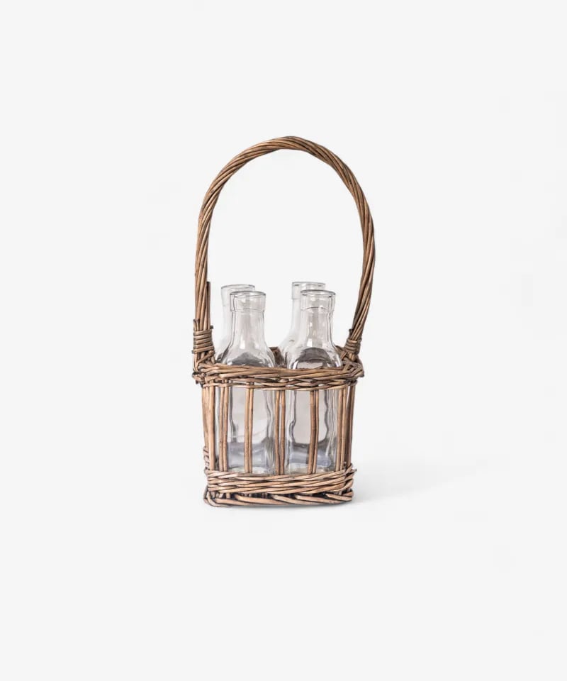 Image of Rattan 4 Bottle Holder