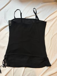 Image 3 of Y2K Simple Be black beaded cami top 1920s style 
