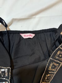 Image 4 of Y2K Simple Be black beaded cami top 1920s style 