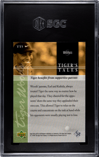 Image 2 of 2001 Upper Deck TT5 Tiger Woods Tiger's Tales SGC 8 NEAR MINT [2001]