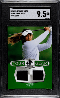 Image 1 of 2024 UD SP Game Used TG-AA Amari Avery SGC 9.5 Mint +[2024]