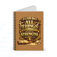 Image 2 of Strength Through Him Journal Notebook