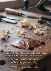 Image 1 of ❗RARE❗ Galalith/Casein 'TORTOISE SHELL' plectrums 