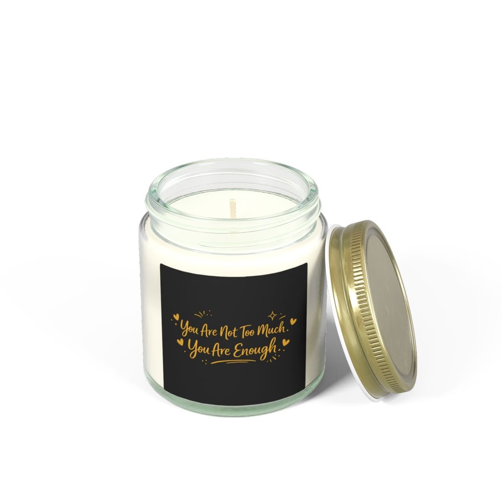 Image of You Are Enough Scented Candle — Coconut Apricot Wax (4oz & 9oz)