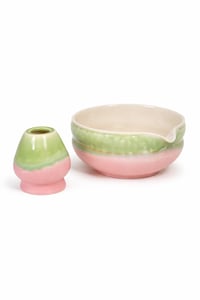 Set of Bowl and Whisk Holder