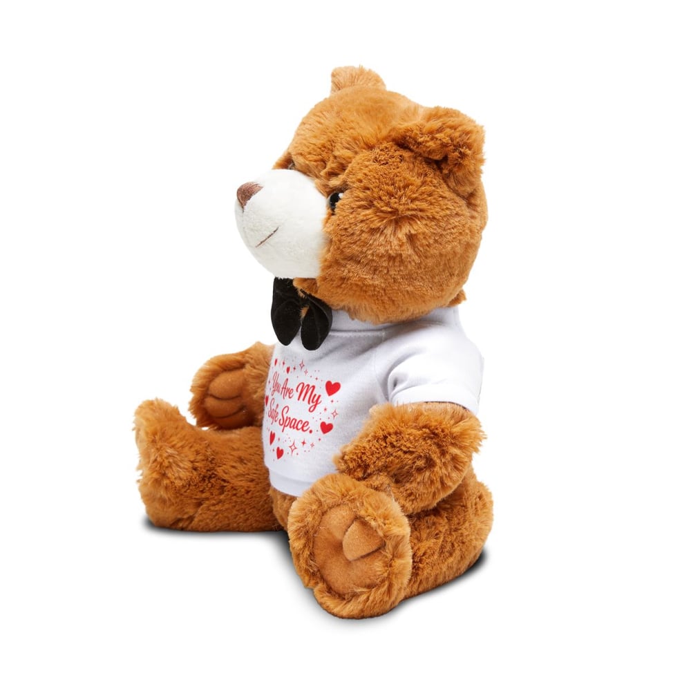 Image of You are my safe space Teddy Bear with T-Shirt-88a52ac9