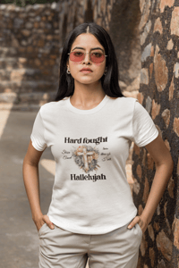 Image 3 of hard fought hallelujah tee