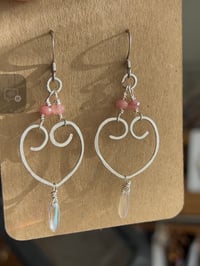 Sweetheart Open Heart Drop Earrings