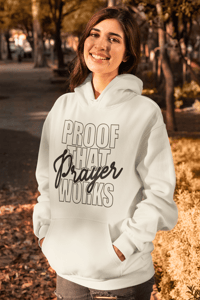 Image 2 of proof prayer  works hoodie