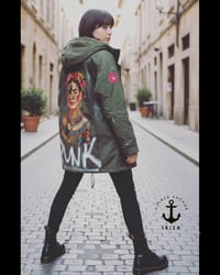 Image 1 of FRIDA - Vintage¥ viLLaGe punK ¥ IbiZa ¥ PARKA ¥ JaCket ¥ upCycliNg ¥ festiValVibe ¥