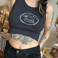 Barbed Eagle - Cropped Thrifted Tank (LAST ONE - SIZE MEDIUM)