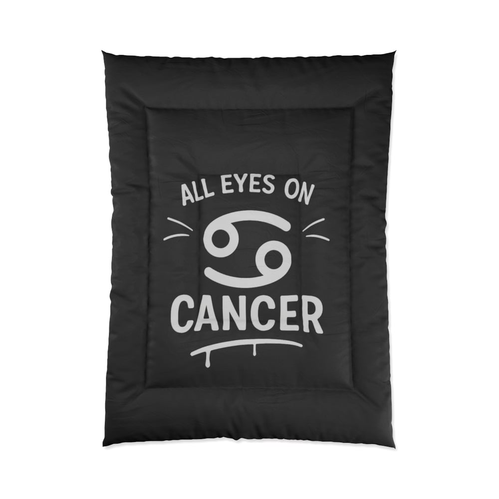 Image of Cancer Zodiac Comforter – “All Eyes on Cancer” Horoscope Bedding