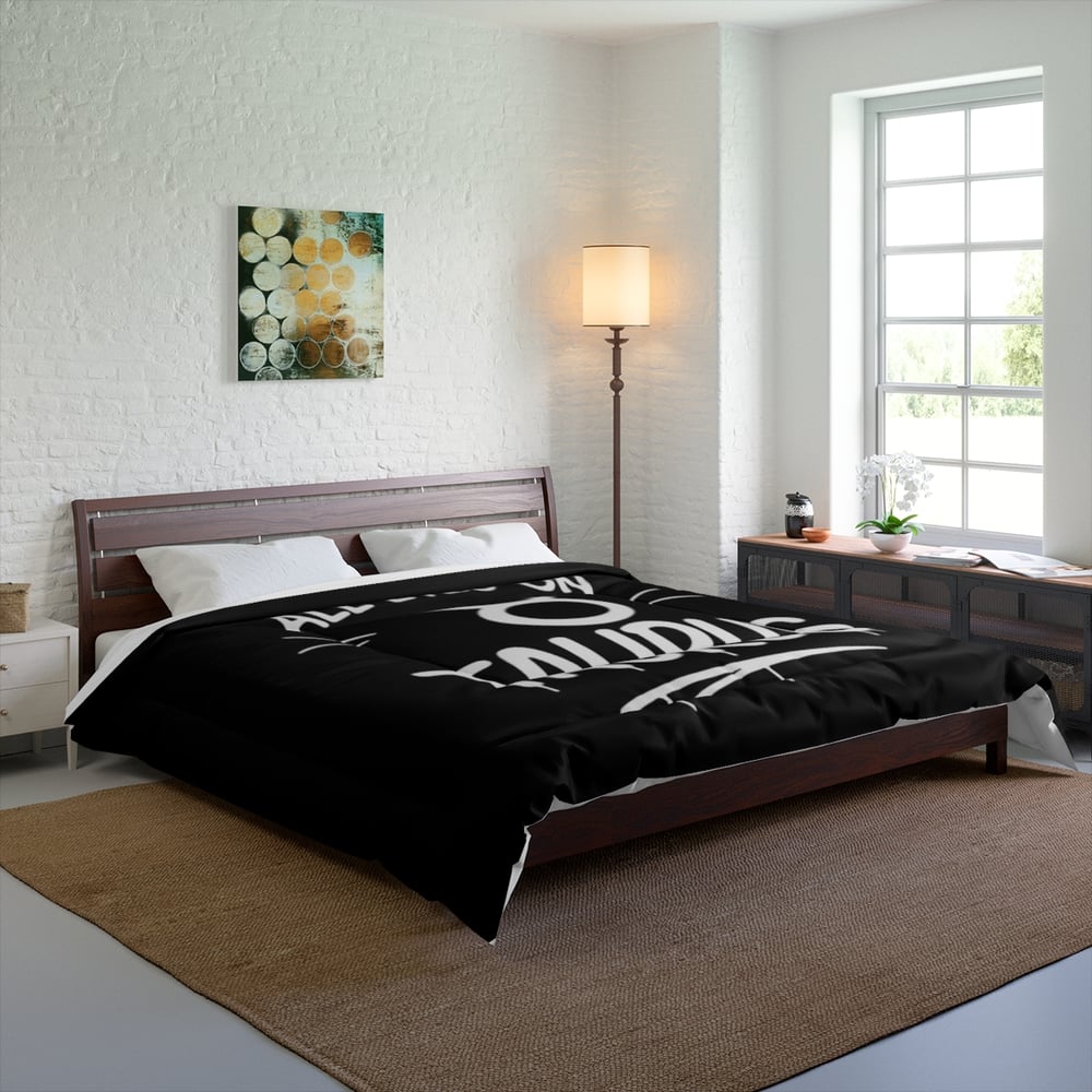 Image of All Eyes On Taurus Comforter — Zodiac Taurus Astrology Bedding