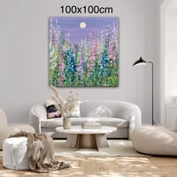 Image 2 of Custom Size Extra Large Art - Moon Garden