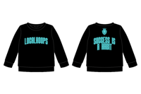 LocalHoops Club Fleece Crewneck Sweatshirt - Black/Teal