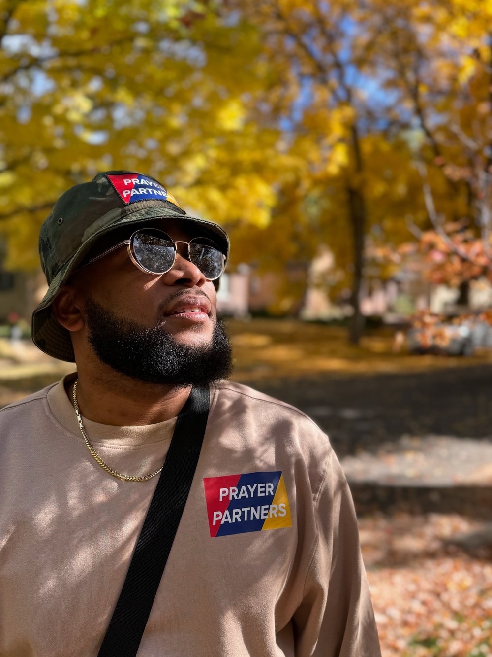 Image of Prayer Partners Fisherman Bucket Hat - Woodland Camo