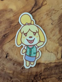 Image 1 of Isabelle - Cute Animal Crossing Vinyl Laminate Sticker