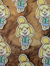 Image 3 of Isabelle - Cute Animal Crossing Vinyl Laminate Sticker