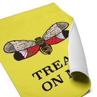 Image 2 of Spotted Lanternfly "Tread On Me" Garden Flag