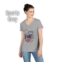 Image 5 of Red Inside - Bloody Stethoscope Women's V-Neck T-shirt 