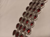 Image 8 of PINK TOPAZ BRACELET,  PURPLE MOHAVE AND  GARNET NECKLACE AND GARNET EARRING SET