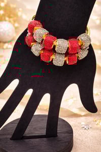 Image 2 of 2pc Arm Kandii Luxe Snake Charm Bracelet Stack