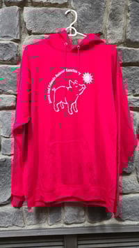 Hanes® 7.8-oz poly-cotton blend hoodie (Deep Red)