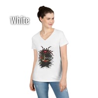 Image 8 of Red Inside - Overrun Hospital Women's V-neck T-shirt