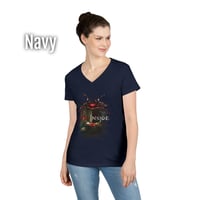 Image 7 of Red Inside - Overrun Hospital Women's V-neck T-shirt