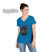 Image 10 of Red Inside - Overrun Hospital Women's V-neck T-shirt