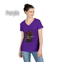 Image 9 of Red Inside - Overrun Hospital Women's V-neck T-shirt