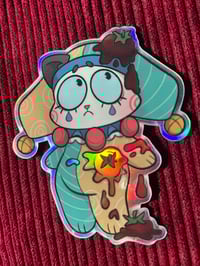 Image 2 of Sad Clown Holographic Sticker