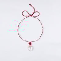 Image 1 of Cornflake Pearl Amulet Necklace