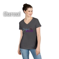 Image 4 of Bridgett Nelson Pets Logo Women's V-Neck T-shirt