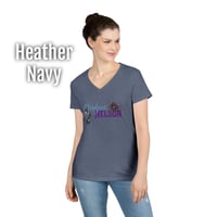 Image 6 of Bridgett Nelson Pets Logo Women's V-Neck T-shirt
