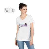 Image 7 of Bridgett Nelson Pets Logo Women's V-Neck T-shirt