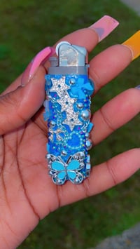 Icey Blue Junked Lighter