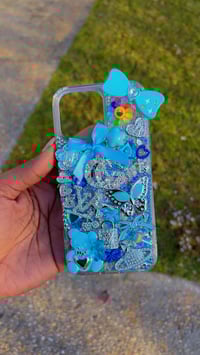 Image 3 of Icey Blue iPhone 16 Junked Phone Case 