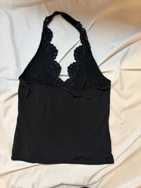 Image 4 of Vintage 2000s Next black beaded halter neck top