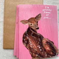 Image 1 of fawn of you card