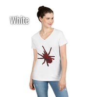 Image 2 of Rose Tarantula Women's V-Neck T-shirt
