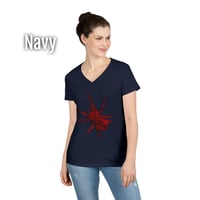 Image 8 of Rose Tarantula Women's V-Neck T-shirt
